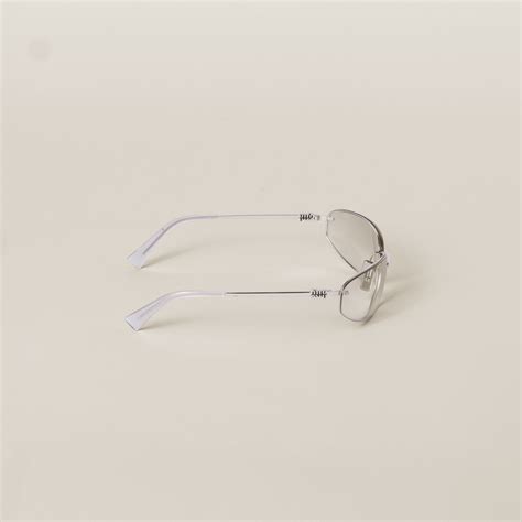 miu miu transparent|Silver Gradient Transparent Lenses Miu Miu Runway Sunglasses .